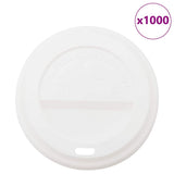 Vidaxxl Papierkaffeetassendeckel ø90mm 12oz und 16oz 1000 Stück Kunststoff