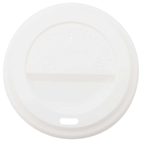 Vidaxxl Papierkaffeetassendeckel ø90mm 12oz und 16oz 1000 Stück Kunststoff