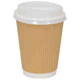 Vidaxxl Papierkaffeetassendeckel ø90mm 12oz und 16oz 1000 Stück Kunststoff