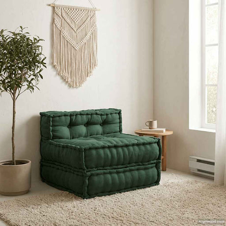 Vidaxl modulaire bankstel 70x70x54 stof groen