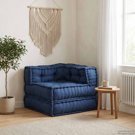Vidaxl modulair sofabet stof indigo 70 x 70 x 56 cm