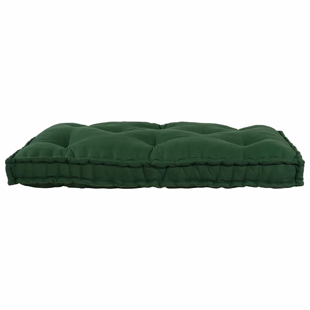 Vidaxl pallet sofa kussen groen 120 x 80 x 12 cm stof
