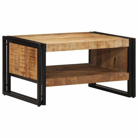 Vidaxl salontafel 70x50x38 cm massief ruw mangohout
