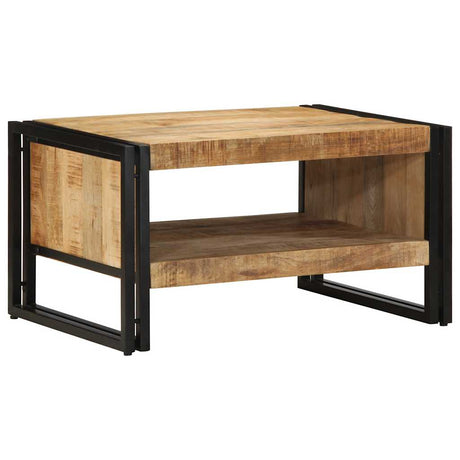 Vidaxl salontafel 70x50x38 cm massief ruw mangohout