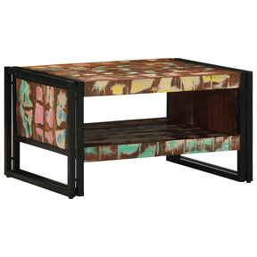 Vidaxl salontafel 70x50x38 cm massief gerecycled hout meerkleurig