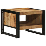 Vidaxl salontafel 50x50x38 cm massief ruw hout mango