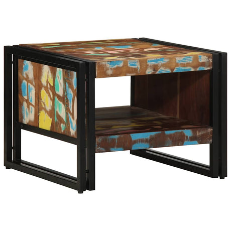 Vidaxl salontafel 50x50x38 cm massief gerecycled hout meerkleurig