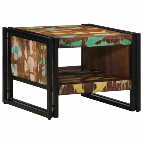 Vidaxl salontafel 50x50x38 cm massief gerecycled hout meerkleurig