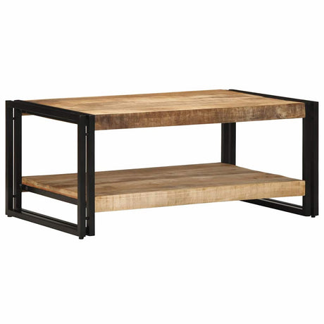 Vidaxl salontafel 90x50x38 cm massief ruw mangohout