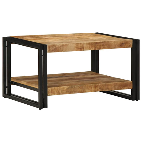 Vidaxl salontafel 70x50x38 cm massief ruw mangohout