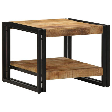 Vidaxl salontafel 50x50x38 cm massief ruw hout mango