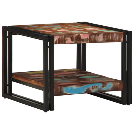 Vidaxl salontafel 50x50x38 cm massief gerecycled hout meerkleurig