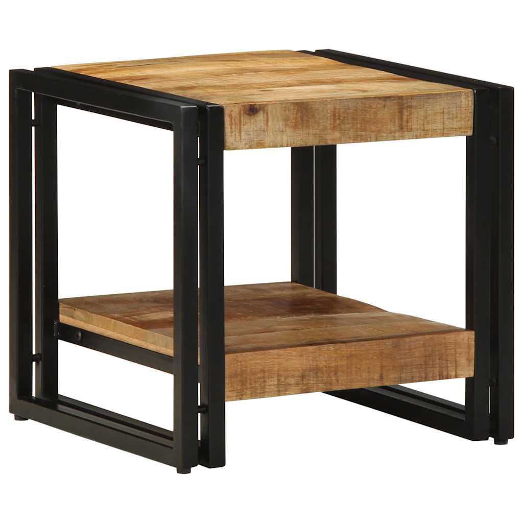 Vidaxl salontafel bruin 40 x 40 x 38 cm massief mango hout