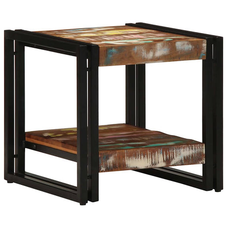 Vidaxl salontafel multikleur 40 x 40 x 38 cm massief gerecycled hout