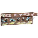 Vidaxl kapstok meerkleurig 73 x 19 x 23 cm massief gerecycled hout