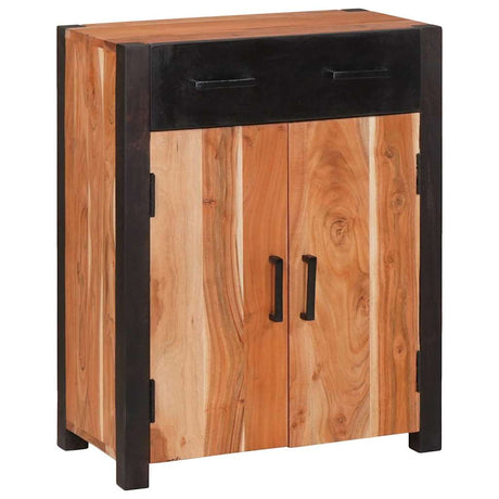 Vidaxl dressoir met lade bruin 55 x 30 x 75 cm massief acaciahout