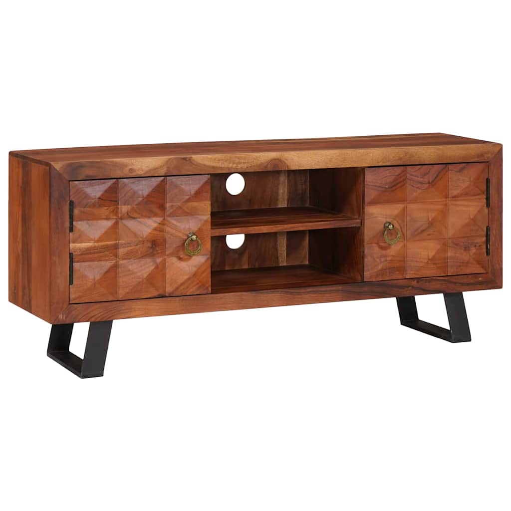 Vidaxl tv-kast honingbruin 112 x 30 x 48 cm massief acaciahout