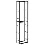 Vidaxx Kaminholzregal 50x30x209 cm Stahl schwarz