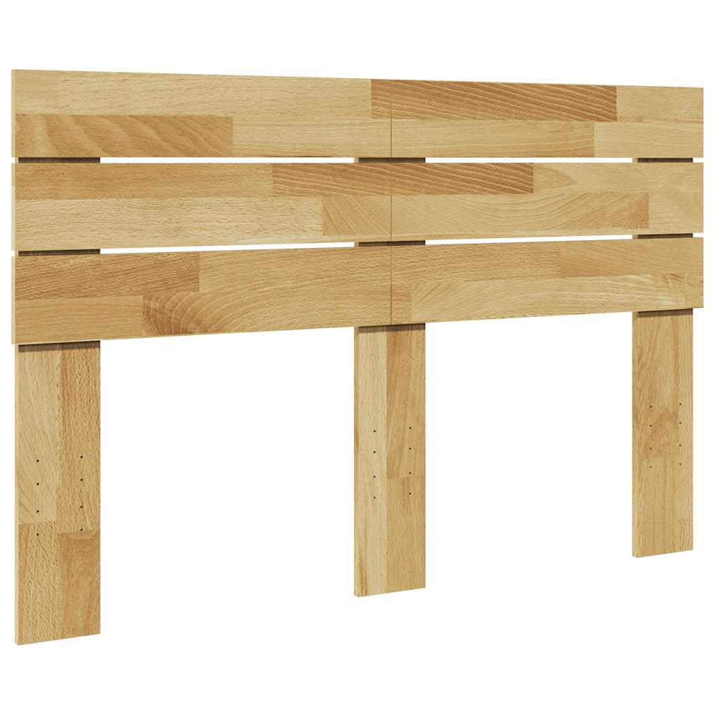 Vidaxl hoofdbord 120 cm massief eikenhout