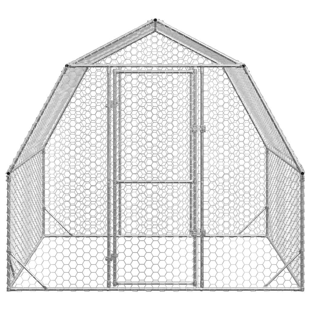 Vidaxx Hühnerstall 2,5x2x2,25 m aus verzinktem Stahl