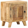 Vidaxl nachtkastje 40x32x46 cm massief ruw mangohout