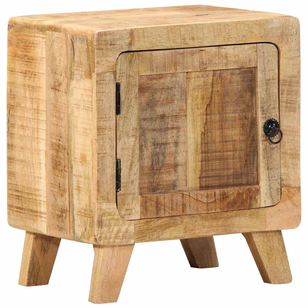 Vidaxl nachtkastje 40x32x46 cm massief ruw mangohout