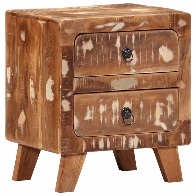 Vidaxl nachtkastje 40x32x46 cm massief gerecycled hout