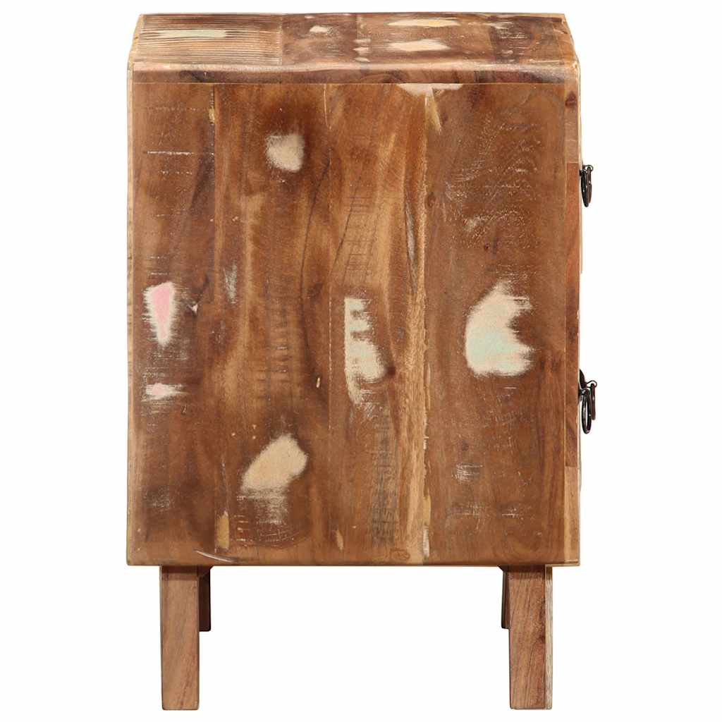 Vidaxl nachtkastje 40x32x46 cm massief gerecycled hout
