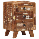Vidaxl nachtkastje 37x32x50 cm massief gerecycled hout