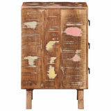 Vidaxl nachtkastje 2 st 37x32x50 cm massief gerecycled hout