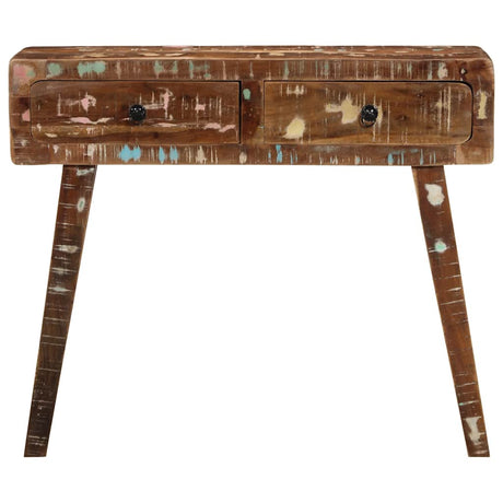 Vidaxl wandtafel 90x32x75 cm massief gerecycled hout
