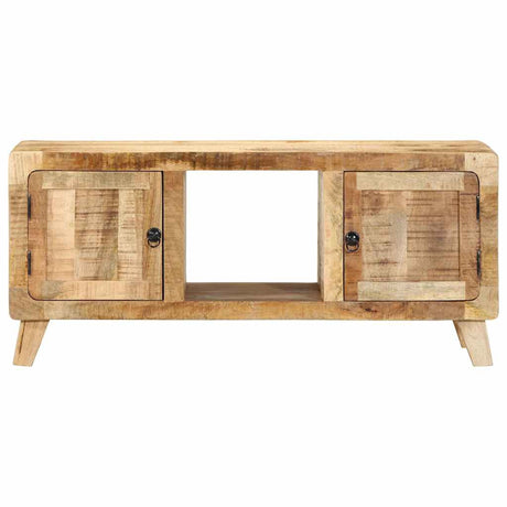 Vidaxl tv-meubel 105x46x32 cm massief ruw mangohout