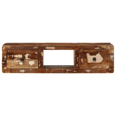 Vidaxl tv-meubel wandmontage 100x32x25 cm massief gerecycled hout