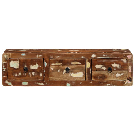 Vidaxl tv-meubel wandmontage 100x32x25 cm massief gerecycled hout
