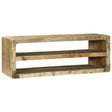 Vidaxl tv-kast met plank bruin 100 x 32 x 36 cm massief mangohout