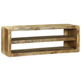 Vidaxl tv-kast met plank bruin 100 x 32 x 36 cm massief mangohout