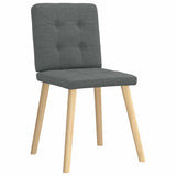 Vidaxl eetkamerstoelen 2 st stof donkergrijs