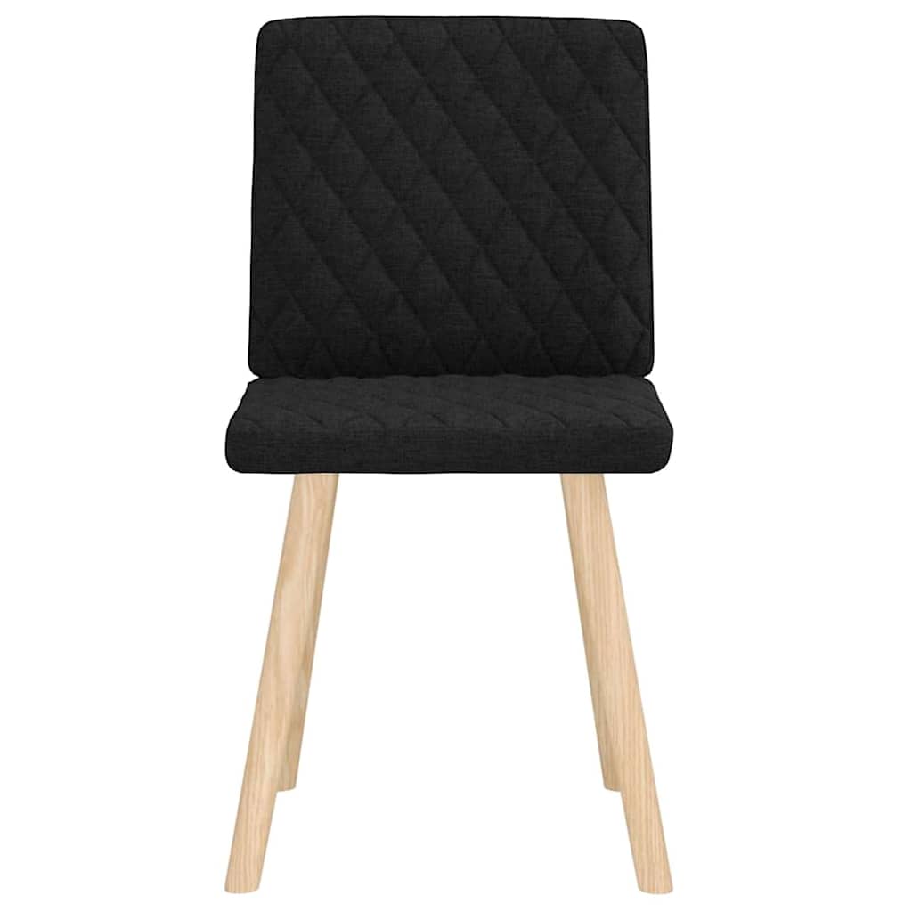 Vidaxl eetkamerstoelen 2 st stof zwart