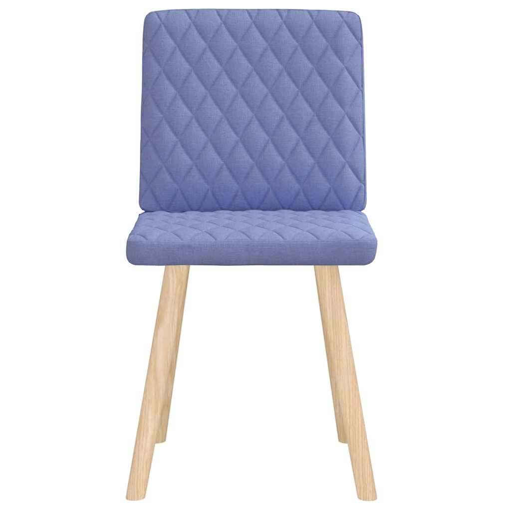 Vidaxl eetkamerstoelen 2 st stof jeansblauw