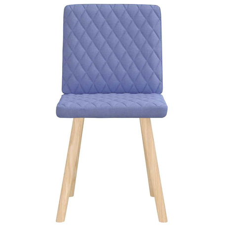 Vidaxl eetkamerstoelen 2 st stof jeansblauw