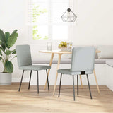 Vidaxl eetkamerstoelen 2 st fluweel lichtgrijs
