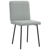 Vidaxl eetkamerstoelen 2 st fluweel lichtgrijs