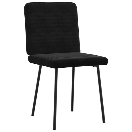 Vidaxl eetkamerstoelen 2 st fluweel zwart