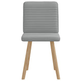 Vidaxl eetkamerstoelen 2 st stof lichtgrijs