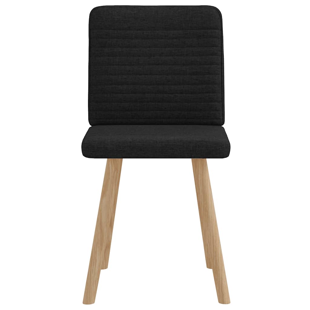 Vidaxl eetkamerstoelen 2 st stof zwart