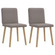 Vidaxl eetkamerstoelen draaibaar 2 st stof taupe