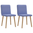 Vidaxl eetkamerstoelen 2 st stof jeansblauw