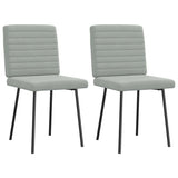 Vidaxl eetkamerstoelen 2 st fluweel lichtgrijs