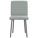 Vidaxl eetkamerstoelen 2 st fluweel lichtgrijs
