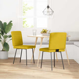 Vidaxl eetkamerstoelen 2 st fluweel geel